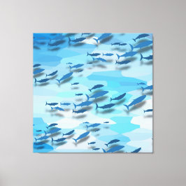 魚カラフル キャンバスプリント