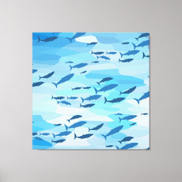 魚カラフル キャンバスプリント