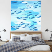 魚カラフル キャンバスプリント (インサイチュ (寝室))
