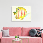 魚カラフル キャンバスプリント (インサイチュ (リビング))