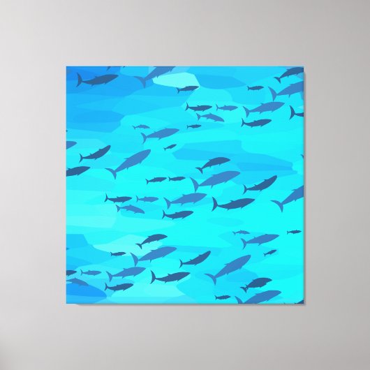 魚カラフル キャンバスプリント (正面)