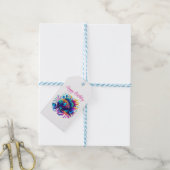 魚カラフル- ギフトタグ (より糸付き)