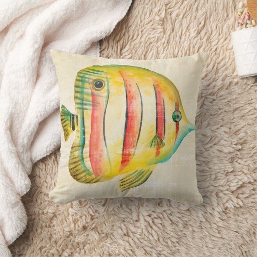 魚カラフル クッション (ブランケット)
