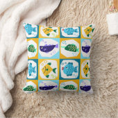 魚カラフル クッション (ブランケット)