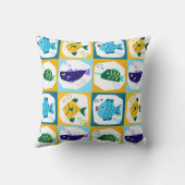 魚カラフル クッション (裏面)