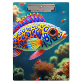 魚カラフル クリップボード (正面)