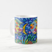 魚カラフル コーヒーマグカップ (正面左)