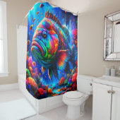 魚カラフル シャワーカーテン (インサイチュ)