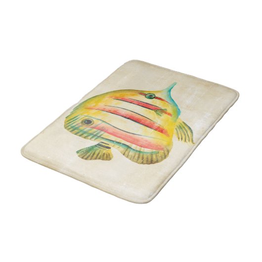 魚カラフル バスマット (アングル)