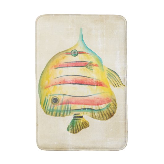 魚カラフル バスマット (正面縦)