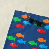 魚カラフル ビーチタオル (インサイチュ)