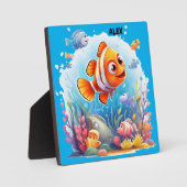 魚カラフル フォトプラーク (正面)