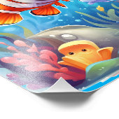 魚カラフル フォトプリント            (角)