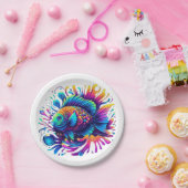 魚カラフル ペーパープレート (パーティー)