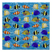 魚カラフル ポスター (正面)