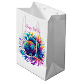 魚カラフル- ミディアムペーパーバッグ (正面アングル)