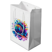 魚カラフル- ミディアムペーパーバッグ (裏面アングル)