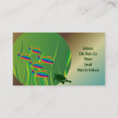 魚カラフル・海藻・亀の水族館 名刺 (裏面)