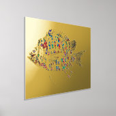 魚カラフル 箔ポスター (レイダウン)