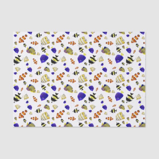 魚カラフル 薄葉紙 (正面)