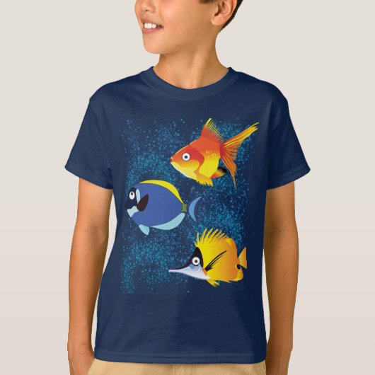 魚カラフル Tシャツ (正面)
