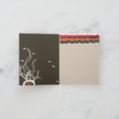 魚キスをするの珊瑚結婚のサンキューカード サンキューカード (内部)