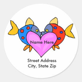 魚キスをする住所 シール