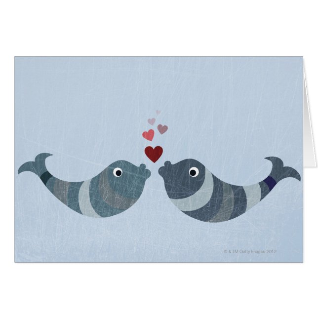 魚キスをする (正面横)
