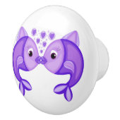 魚キスをする セラミックノブ (右)