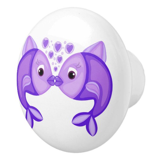 魚キスをする セラミックノブ (右)