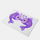 魚キスをする ドアマット (アングル)