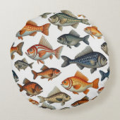魚キャラクター ラウンドクッション (裏面)
