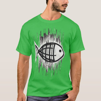 魚クールデザイン Tシャツ