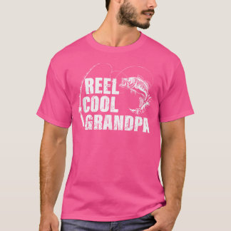 魚クール付きリールじいびと魚釣り棒 Tシャツ