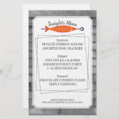 魚ケバブのシーフードメニューレターヘッド文房具 (正面/裏面)