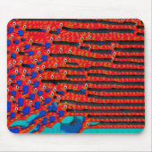 魚コンテンポラリー目抽象芸術 マウスパッド (正面)