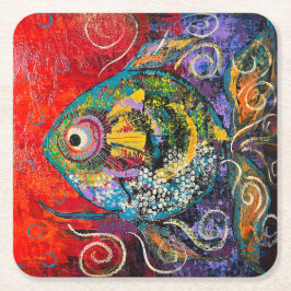 魚コースターセット スクエアペーパーコースター