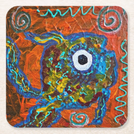 魚コースターセット スクエアペーパーコースター