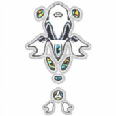 魚サイケデリック シール (正面)