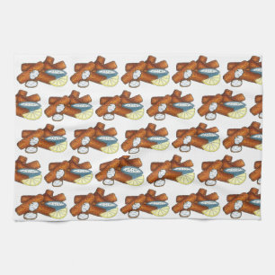 魚スティック魚の指タルタルソース キッチンタオル