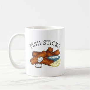 魚スティック魚の指タルタルソース コーヒーマグカップ