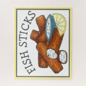 魚スティック魚の指タルタルソース ジグソーパズル (縦)