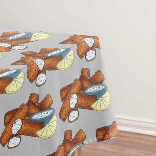 魚スティック魚の指タルタルソース テーブルクロス (インサイチュ)