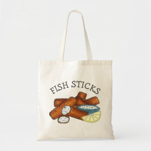 魚スティック魚の指タルタルソース トートバッグ