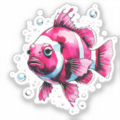 魚ステッカー シール (正面)