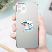 魚ステッカー シール (スマートフォン)