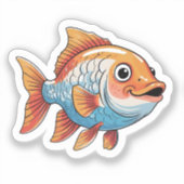 魚ステッカー シール (正面)