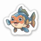 魚ステッカー シール (正面)