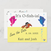魚テーマロブスターモブ結婚スターのはがき ポストカード (正面/裏面)