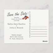 魚テーマロブスターモブ結婚スターのはがき ポストカード (裏面)